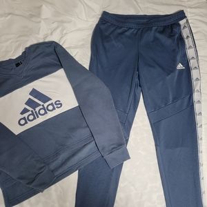 Adidas sweat pants and sweatshirt